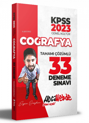 2023 KPSS Coğrafya Tamamı Çözümlü 33 Deneme Sınavı