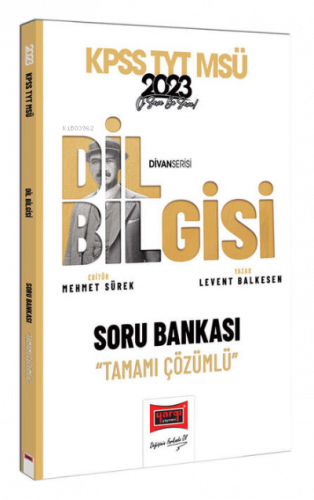 2023 KPSS Divan-ı Dil Bilgisi Tamamı Çözümlü Soru Bankası