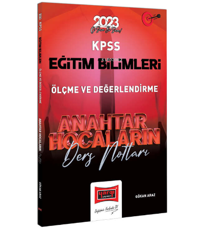 2023 KPSS Eğitim Bilimleri Anahtar Hocaların Ölçme ve Değerlendirme Ders Notları