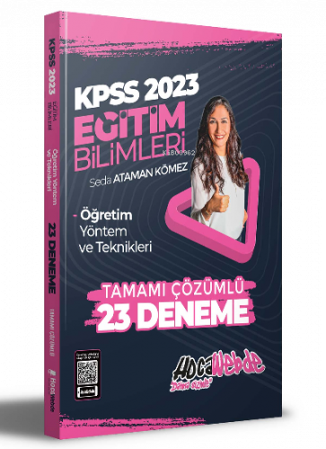 2023 KPSS Eğitim Bilimleri Öğretim Yöntem ve Teknikleri Tamamı Çözümlü 23 Deneme Sınavı