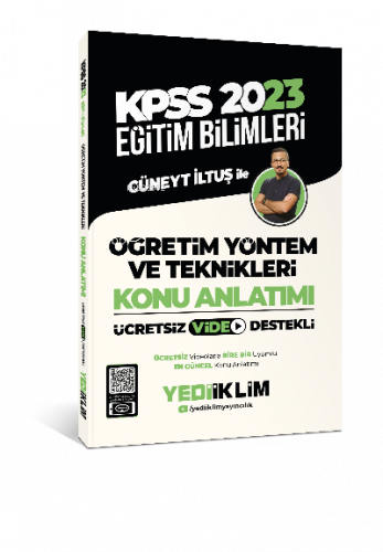 2023 KPSS Eğitim Bilimleri Öğretim Yöntem ve Teknikleri Video Destekli Konu Anlatımı