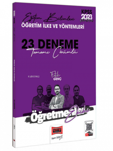 2023 KPSS Eğitim Bilimleri Öğretmenler Ekibi Öğretim İlke ve Yöntemleri Tamamı Çözümleri 23 Deneme Sınavı