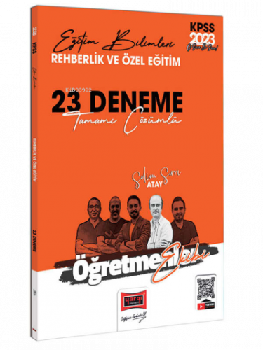 2023 KPSS Eğitim Bilimleri Öğretmenler Ekibi Rehberlik ve Özel Eğitim Tamamı Çözümlü 23 Deneme Sınavı