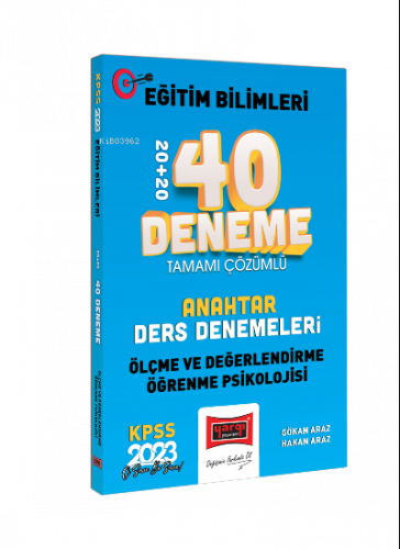 2023 KPSS Eğitim Bilimleri Ölçme Değerlendirme ve Öğrenme Psikolojisi Anahtar Ders Denemeleri Tamamı Çözümlü 20+20 40 Deneme Sınavı