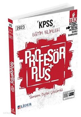 2023 KPSS Eğitim Bilimleri Profesör Soru Bankası Çözümlü