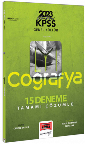 2023 KPSS Genel Kültür Hedef IYI Serisi Coğrafya Tamamı Çözümlü 15 Deneme