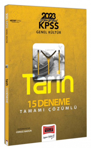 2023 KPSS Genel Kültür Hedef IYI Serisi Tarih Tamamı Çözümlü 15 Deneme