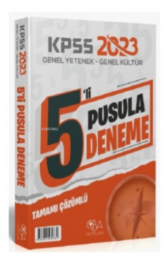 2023 KPSS Genel Yetenek Genel Kültür Pusula 5 Deneme
