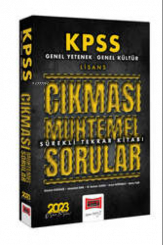 2023 KPSS GK-GY Çıkması Muhtemel Sorular Sürekli Tekrar Kitabı