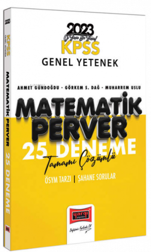2023 KPSS Matematikperver Tamamı Çözümlü 25 Deneme