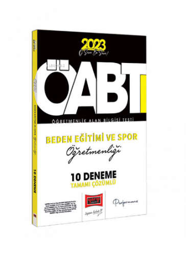 2023 KPSS ÖABT Beden Eğitimi ve Spor Öğretmenliği Tamamı Çözümlü 10 Deneme