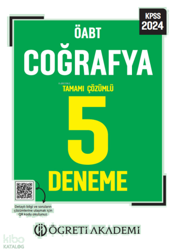 2023 KPSS ÖABT Coğrafya 5 Deneme