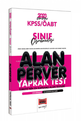 2023 KPSS ÖABT Sınıf Öğretmenliği Alanperver Yaprak Test