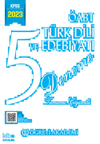 2023 KPSS ÖABT Türkdili ve Edebiyatı 5 Deneme