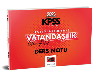 2023 KPSS Tablolaştırılmış Vatandaşlık Ders Notu