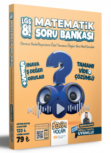 2023 LGS 8.Sınıf Matematik Tamamı Video Çözümlü Soru Bankası