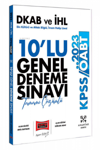 2023 ÖABT Din Kültürü ve Ahlak Bilgisi İmam Hatip Lisesi (Dkab ve İHL)