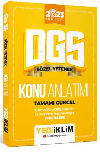 2023 Prestij Serisi Dgs Sözel Yetenek Konu Anlatımı