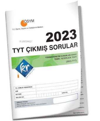 2023 TYT Çıkmış Sorular Tıpkı Basım Kitapçığı