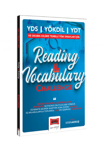 2023 YDS YÖKDİL YDT ve Okuma Kelime Temelli Tüm Sınavlar İçin Reading And Vocabulary Challenge