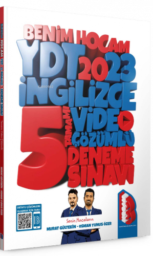 2023 YDT İngilizce Tamamı Video Çözümlü 5 Deneme Sınavı