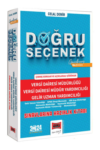 2024 (Doğru Seçenek) Vergi Dairesi Müdürlüğü, Vergi Dairesi Müdür Yardımcılığı, Gelir Uzman Yardımcılığı