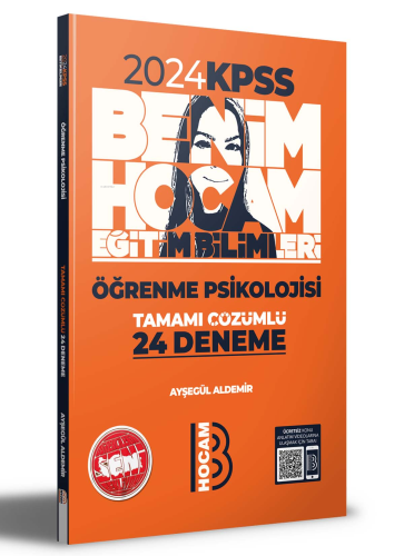 2024 Eğitim Bilimleri Öğrenme Psikolojisi Tamamı Çözümlü 24 Deneme Benim Hocam Yayınları