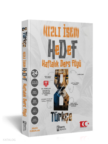 2024 Hızlı İsem 8.Sınıf Türkçe Haftalık Ders Föyü