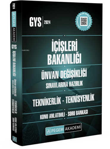 2024 İçişleri Bakanlığı Unvan Değişikliği Sınavı Teknikerlik-Teknisyen