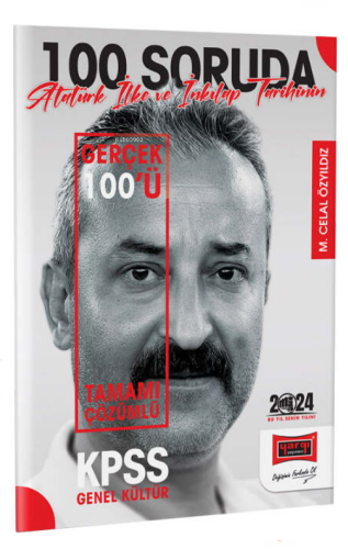 2024 KPSS 5Yüz 100 Soruda Tamamı Çözümlü Atatürk İlke ve İnkılap Tarih