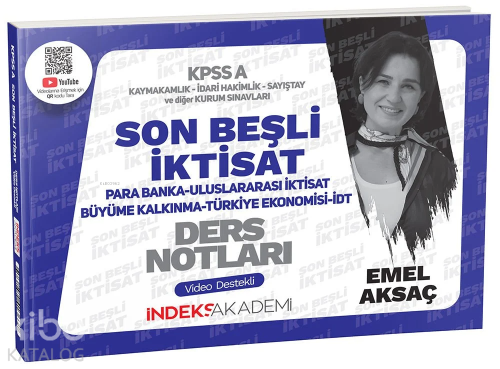 2024 KPSS A Grubu İktisat Son Beşli Video Ders Notları