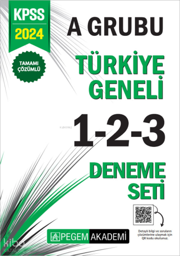 2024 KPSS A Grubu Tamamı Çözümlü Türkiye Geneli 1-2-3 (3'lü Deneme Set