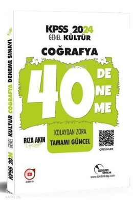 2024 KPSS Coğrafya 40 Deneme Sınavı