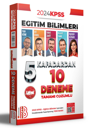 2024 KPSS Eğitim Bilimleri 5 Kafadardan Tamamı   Çözümlü 10 Deneme