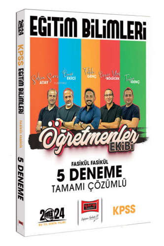 2024 KPSS Eğitim Bilimleri Öğretmenler Ekibi Fasikül Fasikül Tamamı Çözümlü 5 Deneme