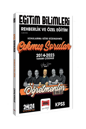 2024 KPSS Eğitim Bilimleri Öğretmenler Ekibi Rehberlik ve Özel Eğitim Konularına Göre Düzenlenmiş Çıkmış Sorular