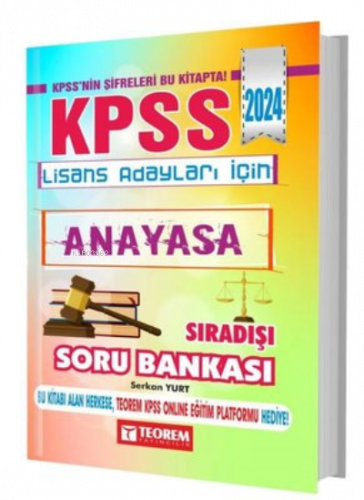 2024 KPSS Lisans Anayasa Sıradışı Soru Bankası