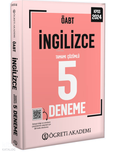 2024 KPSS ÖABT İngilizce Tamamı Çözümlü 5 Deneme