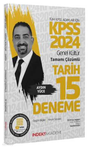 2024 KPSS Tarih 15 Deneme Çözümlü
