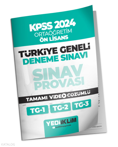 2024 KPSS Türkiye Geneli Ortaöğretim-Önlisans ( 1-2-3 ) Deneme Sınavla
