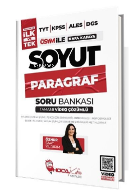 2024 KPSS TYT ALES DGS Soyut Paragraf Soru Bankası Video Çözümlü