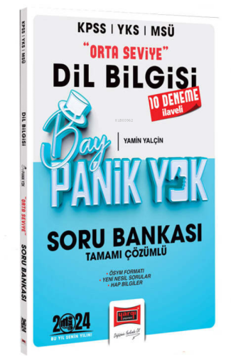2024 KPSS YKS MSÜ Bay Panik Yok Dil Bilgisi Orta Seviye Tamamı Çözümlü Soru Bankası