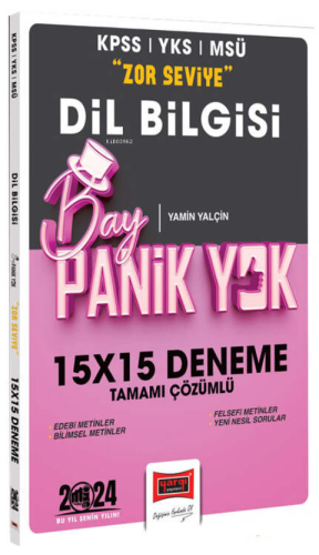 2024 KPSS YKS MSÜ Bay Panik Yok Dil Bilgisi Zor Seviye Tamamı Çözümlü 15x15 Deneme