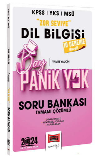 2024 KPSS YKS MSÜ Bay Panik Yok Dil Bilgisi Zor Seviye Tamamı Çözümlü Soru Bankası
