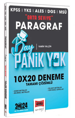 2024 KPSS YKS MSÜ Bay Panik Yok Paragraf Orta Seviye 10x20 Tamamı Çözümlü Deneme