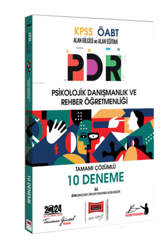 2024 ÖABT PDR Tamamı Çözümlü 10 Deneme Sınavı