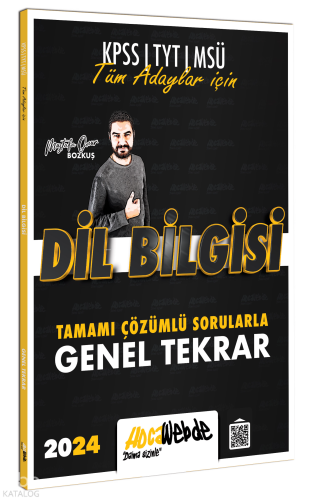 2024 Tüm Adaylar İçin Dil Bilgisi Tamamı Çözümlü Sorularla Genel Tekra