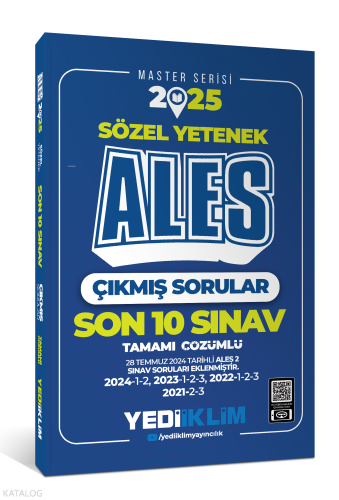 2025 ALES Sözel Yetenek Son 10 Sınav Tamamı Çözümlü Çıkmış Sorular(28 
