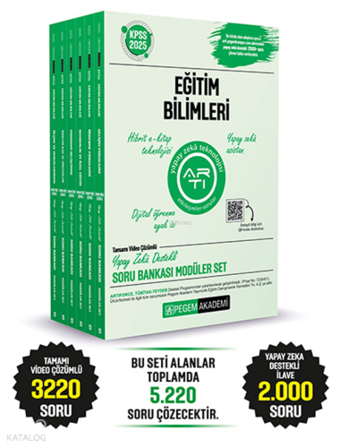 2025 KPSS Eğitim Bilimleri Tamamı Video Çözümlü Soru Bankası Modüler Seti - (6 Kitap)