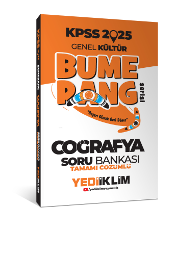 2025 KPSS Genel Kültür Bumerang Coğrafya Tamamı Çözümlü Soru Bankası